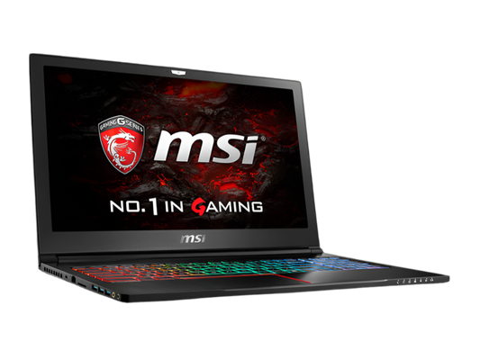 MSI THIN 15 | معالج Intel Core i7-6700HQ | بطاقة رسومات NVIDIA GeForce RTX بسعة 6 جيجابايت | ذاكرة وصول عشوائي (RAM) بسعة 8 جيجابايت | قرص SSD بسعة 256 جيجابايت | شاشة 15.6 بوصة عالية الدقة (1920 × 1080)
