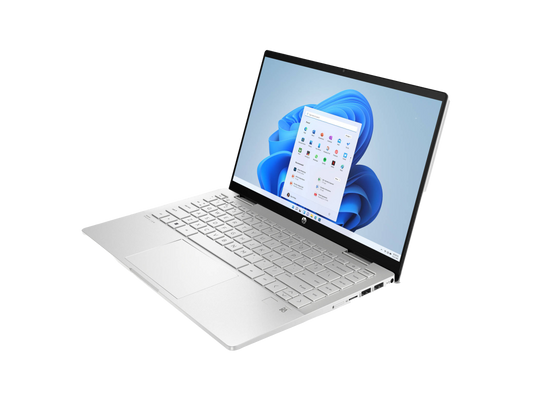 كمبيوتر محمول HP 14-ek0001nh | معالج Intel® Core™ I5-1235U | معالج رسومات Intel Iris Xe | ذاكرة وصول عشوائي (RAM) سعة 16 جيجابايت | سعة تخزين NVMe سعة 512 جيجابايت | شاشة 14 بوصة عالية الدقة بالكامل