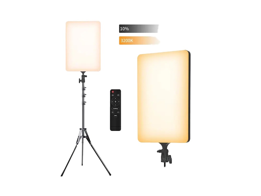 Fill Light 24" LED panel Plokama LIVE-P24 for Photography/Videography/content Creation with Remote Controller and Ballhead