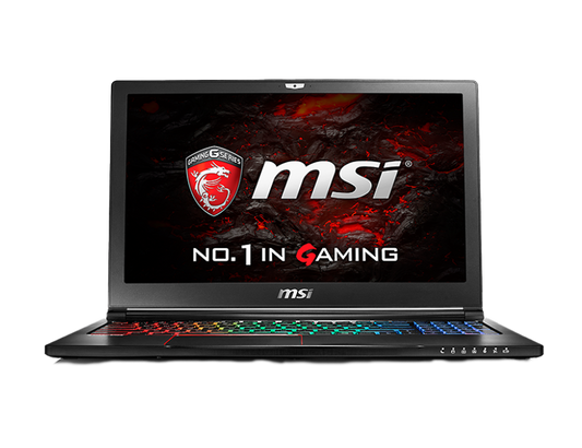 MSI THIN 15 | معالج Intel Core i7-6700HQ | بطاقة رسومات NVIDIA GeForce RTX بسعة 6 جيجابايت | ذاكرة وصول عشوائي (RAM) بسعة 8 جيجابايت | قرص SSD بسعة 256 جيجابايت | شاشة 15.6 بوصة عالية الدقة (1920 × 1080)