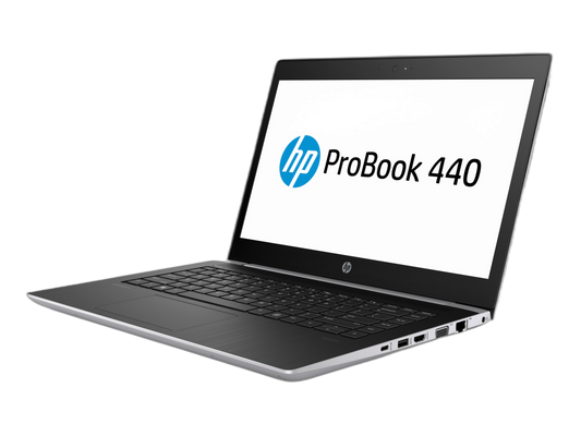 HP PROBOOK 440 G5 | معالج Intel Core i3-8130U | بطاقة رسومات Intel UHD Graphics 620 | ذاكرة وصول عشوائي (RAM) سعة 8 جيجابايت | قرص SSD سعة 256 جيجابايت | شاشة عالية الدقة مقاس 14 بوصة (1366 × 768)