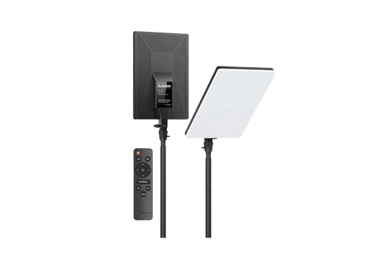 لوحة إضاءة LED Plokama LIVE-P19 مقاس 19 بوصة للتصوير الفوتوغرافي/تصوير الفيديو/إنشاء المحتوى مع جهاز تحكم عن بعد ورأس كروي