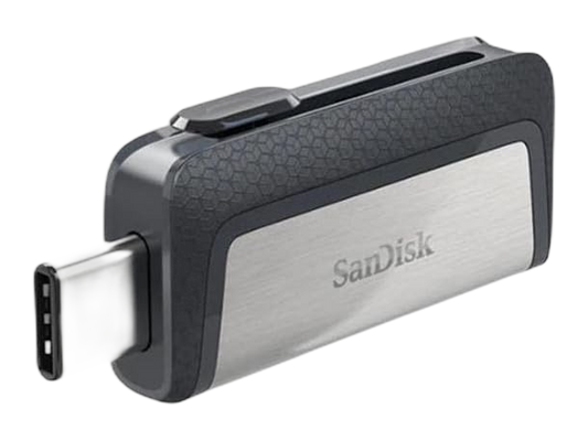 محرك أقراص فلاش USB من SanDisk Ultra Dual Type-C سعة 300 ميجابايت و64 جيجابايت