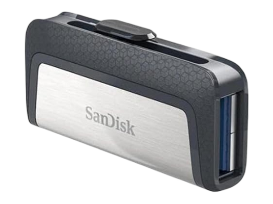 محرك أقراص فلاش USB من SanDisk Ultra Dual Type-C سعة 300 ميجابايت و64 جيجابايت