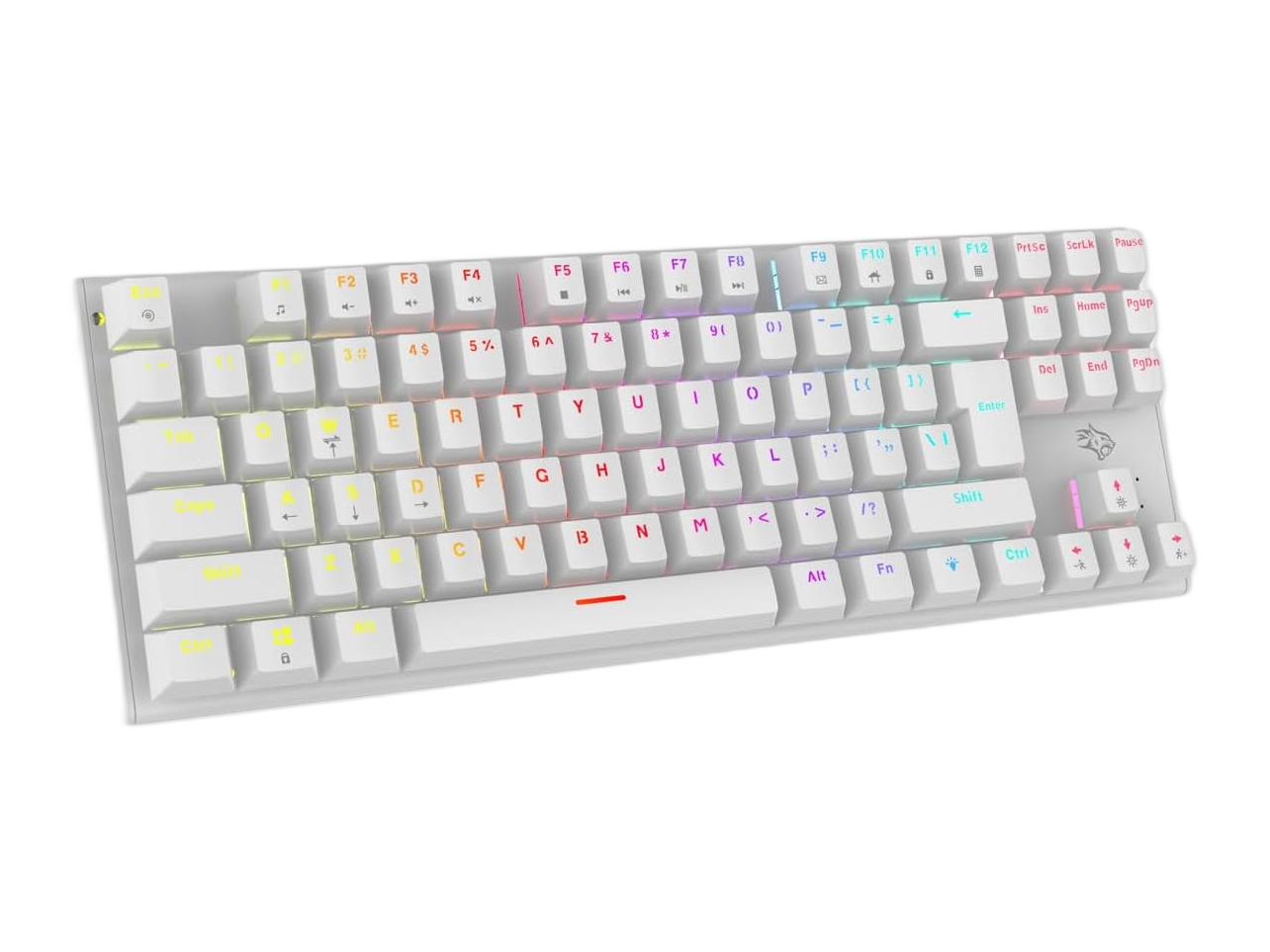 Porodo Keyboard Mechanical keyboard with suspending keycaps - (PDX222-BK) (PDX222-WH)