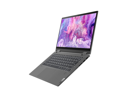 لابتوب لينوفو آيديا باد فليكس ٥ ١٤ALC٧ | معالج AMD R3-5300U | معالج رسومات AMD Radeon | ذاكرة وصول عشوائي (RAM) سعة ٨ جيجابايت | سعة تخزين ٢٥٦ جيجابايت NVMe | شاشة لمس عالية الدقة بالكامل مقاس ١٤ بوصة