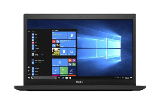 ديل لاتيتيود 7490 | معالج إنتل كور i5-8350U | بطاقة رسومات إنتل فائقة الوضوح 620 | ذاكرة وصول عشوائي (RAM) سعة 8 جيجابايت | قرص SSD سعة 256 جيجابايت | شاشة 14 بوصة عالية الدقة (1920 × 1080)