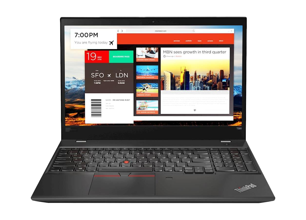 LENOVO THINKPAD T580 | Intel Core i7-8550U | Intel UHD Graphics 620 | 8GB RAM | 256GB SSD | 15.6-inch FHD (1920 x 1080)