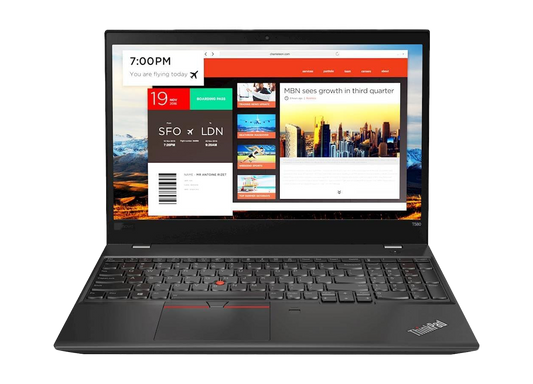 لينوفو ثينك باد T580 | إنتل كور i7-8550U | بطاقة رسومات إنتل فائقة الوضوح 620 | ذاكرة وصول عشوائي (RAM) سعة 8 جيجابايت | قرص SSD سعة 256 جيجابايت | شاشة 15.6 بوصة عالية الدقة (1920 × 1080)