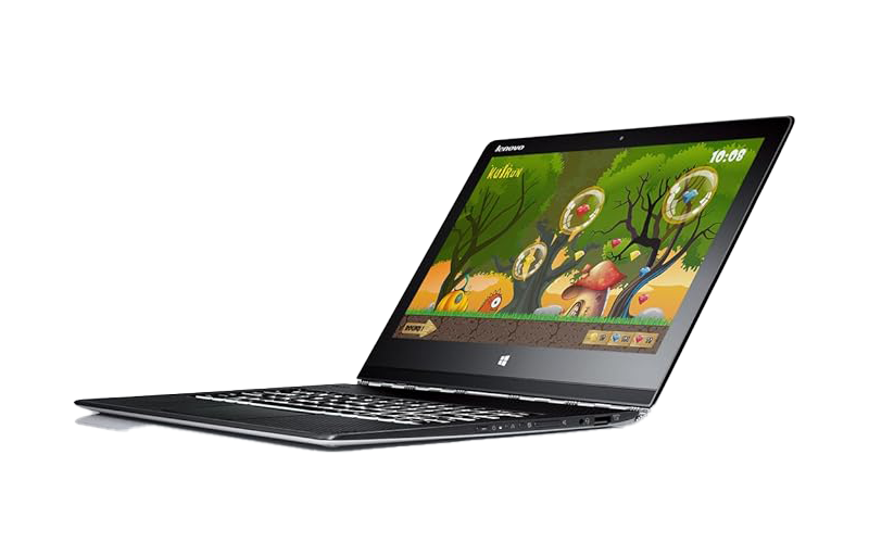 لينوفو يوجا ١٤ | معالج إنتل كور i7-5500U | بطاقة رسومات إنتل عالية الدقة ٥٥٠٠ | ذاكرة وصول عشوائي (RAM) سعة ٨ جيجابايت | قرص تخزين SSD سعة ٢٥٦ جيجابايت | شاشة لمس عالية الدقة بالكامل (١٩٢٠ × ١٠٨٠) ١٤ بوصة