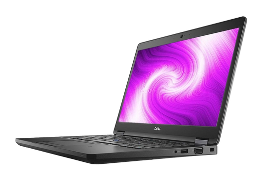 ديل ٥٤٨٠ | معالج إنتل كور i5-8250U | بطاقة رسومات إنتل فائقة الوضوح ٦٢٠ | ذاكرة وصول عشوائي (RAM) سعة ٨ جيجابايت | قرص تخزين SSD سعة ٢٥٦ جيجابايت | شاشة ١٤ بوصة عالية الوضوح (١٩٢٠ × ١٠٨٠)