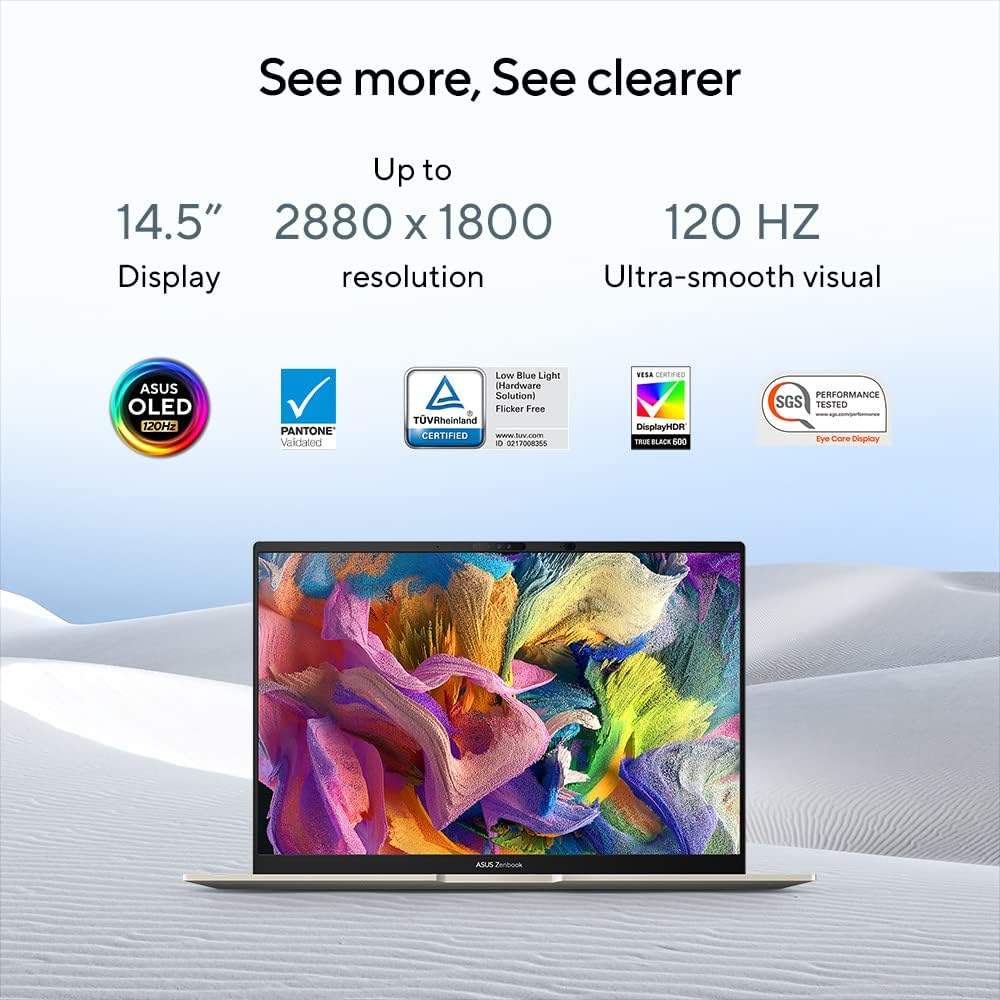 ASUS ZenBook 14X OLED UX3404V Laptop | Intel(R) Core(TM) I5-13500H | Intel Iris Xe Graphics | 16GB DDR4 RAM | 512GB NVMe Storage | 14.5-inch 2.8K OLED