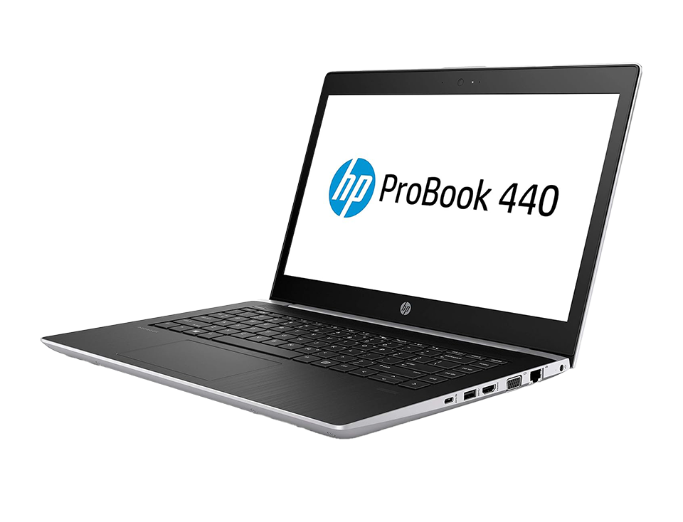 HP PROBOOK 440 G5 | معالج Intel Core i7-8550U | بطاقة رسومات Intel UHD Graphics 620 | ذاكرة وصول عشوائي (RAM) سعة 8 جيجابايت | قرص SSD سعة 256 جيجابايت | شاشة 14 بوصة عالية الدقة (1920 × 1080)