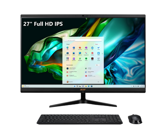 أيسر أسباير C27-1800 | معالج إنتل كور I5-12450H | معالج رسومات إنتل فائق الوضوح | ذاكرة 16 جيجابايت | قرص تخزين NVMe سعة 1 تيرابايت | شاشة 27 بوصة عالية الوضوح (1920 × 1080)