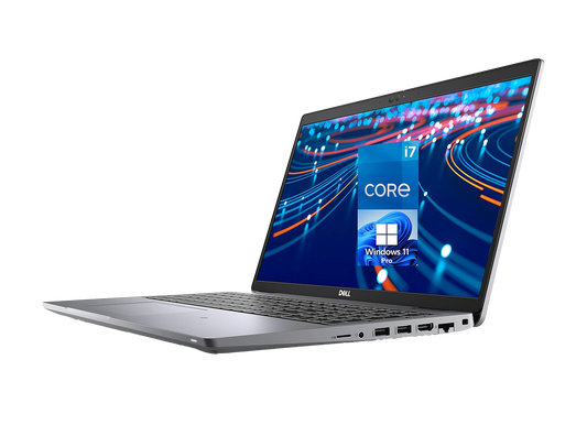 ديل لاتيتيود 5520 | معالج إنتل كور i7-1165G7 | معالج رسومات إنتل آيريس إكس إي | ذاكرة وصول عشوائي (RAM) سعة 8 جيجابايت | قرص SSD سعة 256 جيجابايت | شاشة 15.6 بوصة عالية الدقة (1920 × 1080)