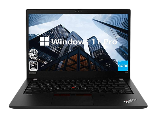 لينوفو ثينك باد T14 | إنتل كور i5-1135G7 | معالج رسومات إنتل آيريس إكس إي | ذاكرة وصول عشوائي (RAM) سعة 8 جيجابايت | قرص SSD سعة 256 جيجابايت | شاشة 14 بوصة عالية الدقة (1920 × 1080)