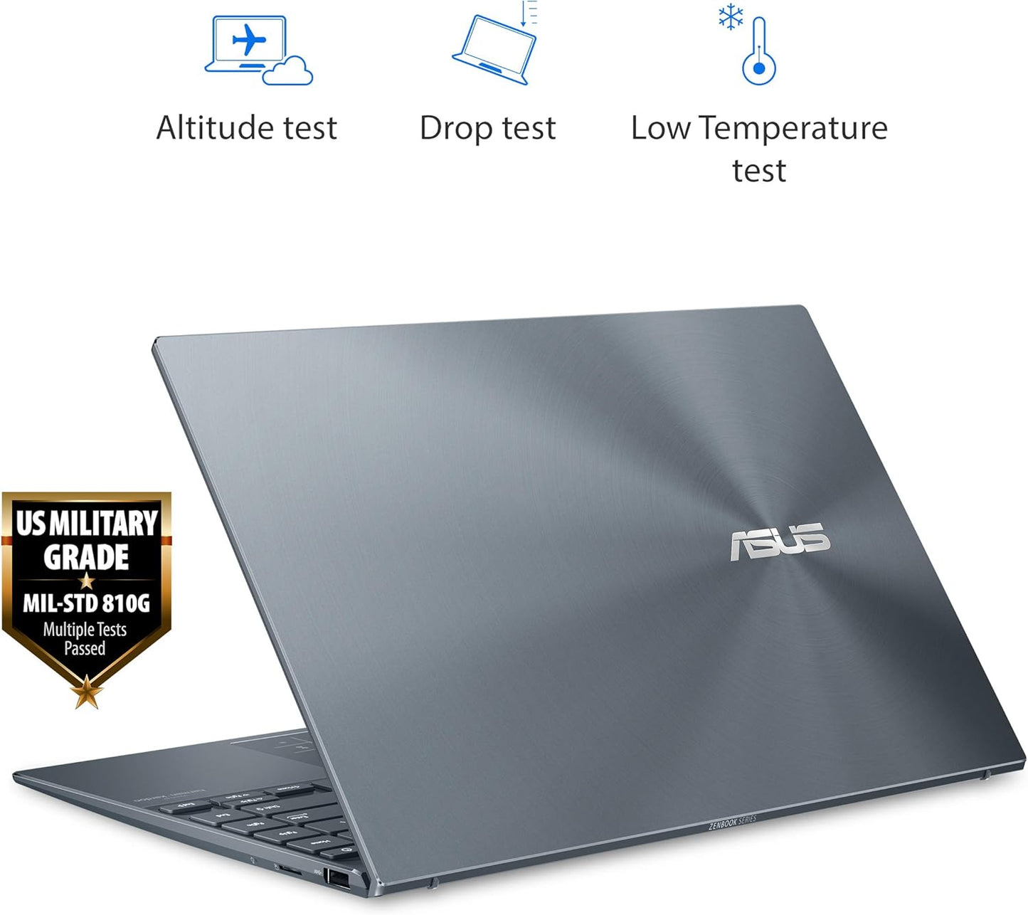 كمبيوتر محمول ASUS UX425J | معالج Intel® Core™ I5-1035G1 | معالج رسومات Intel Iris Xe | ذاكرة وصول عشوائي (RAM) سعة 8 جيجابايت | سعة تخزين NVMe سعة 1 تيرابايت | شاشة عالية الدقة بالكامل مقاس 14 بوصة