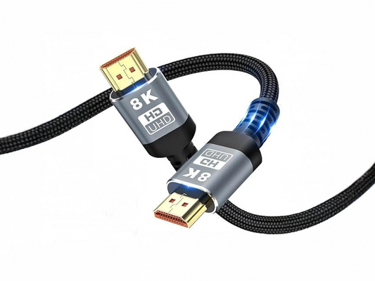 كابل HDMI عالي السرعة من AVOVI بدقة 8K و4K بطول 2 متر، يدعم eARC وHDCP 2.2 و2.3 SBTM وHDR10 + Dolby - متوافق مع PS5/HDTV/Blu-ray/Xbox/Apple TV
