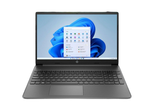 كمبيوتر محمول HP 15s-fq5112nh | Intel® Core™ I3-1215U | معالج رسومات Intel Iris Xe | ذاكرة وصول عشوائي (RAM) سعة 8 جيجابايت | سعة تخزين NVMe سعة 256 جيجابايت | شاشة 15.6 بوصة عالية الدقة بالكامل