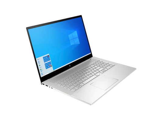 كمبيوتر محمول HP 17-ch1554ng | معالج Intel® Core™ I5-1155G7 | بطاقة رسومات GeForce MX 450 | ذاكرة وصول عشوائي (RAM) سعة 16 جيجابايت | سعة تخزين NVMe سعة 512 جيجابايت | شاشة 17.3 بوصة عالية الدقة بالكامل