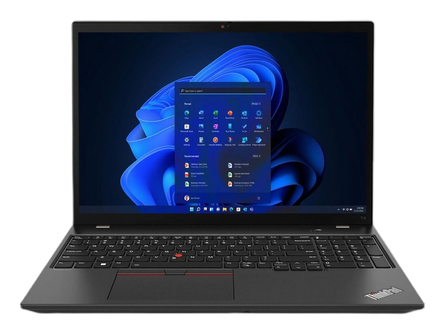 LENOVO T16 GEN1 | Intel Core i7-1260P | Intel Iris Xe Graphics | 8GB RAM | 256GB SSD | 16-inch FHD+ (1920 x 1200)