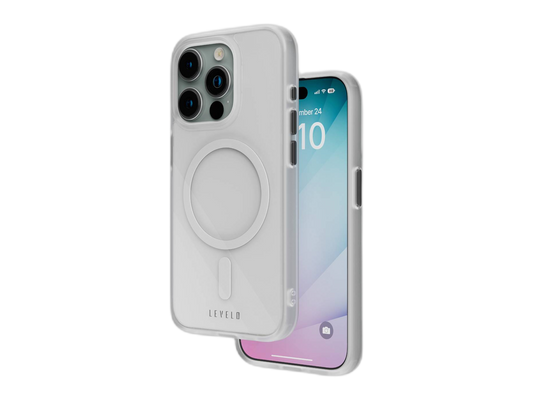 حافظة هاتف Levelo MagSafe Solo لهاتف iPhone 15 Pro - (LVLMSC15PWH)
