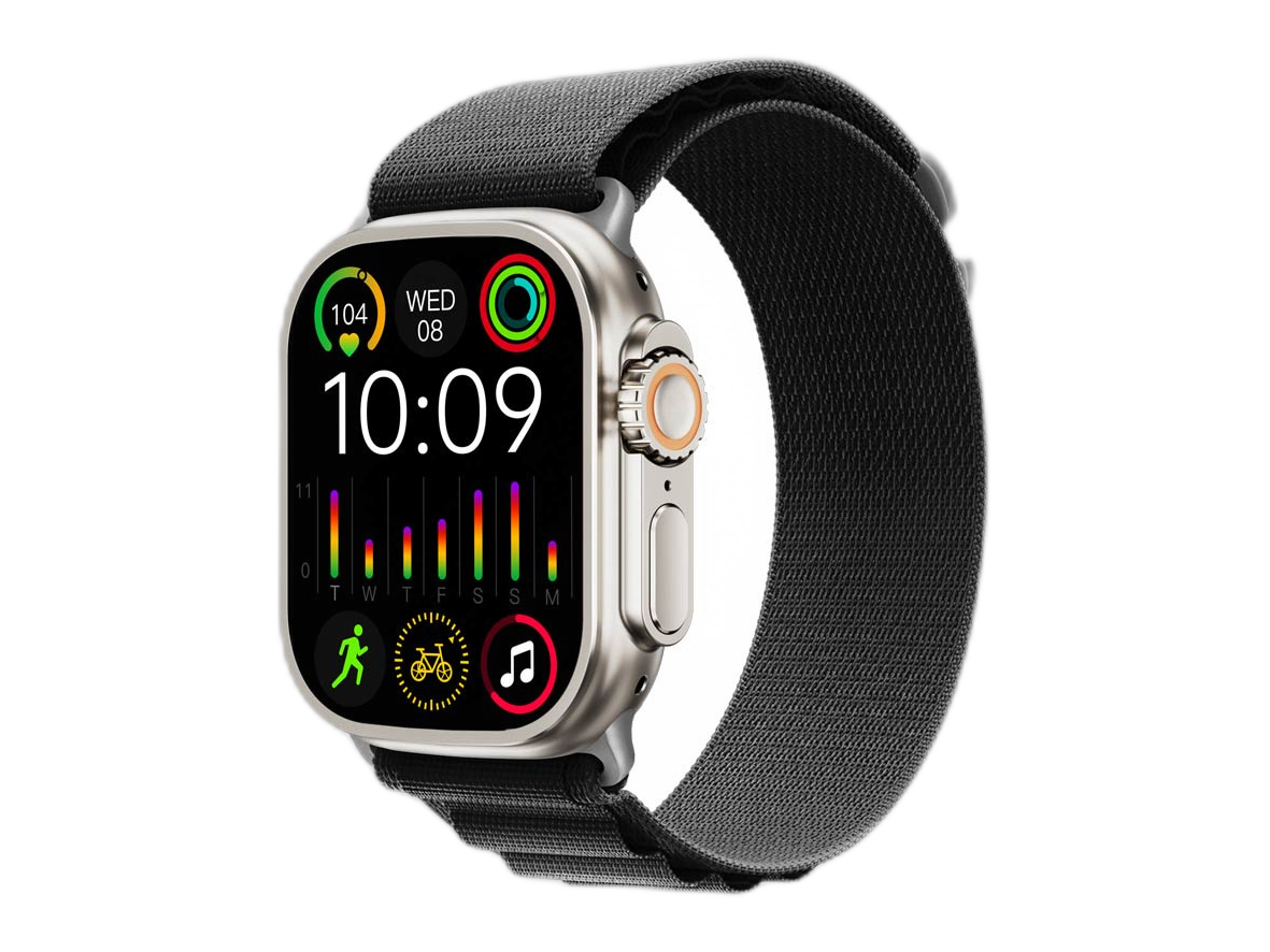 Porodo Smart Watch Blue Supremo Smart Watch Black dial WITH TWO STRAPS - (PB-SUPREMOTI-BK)
