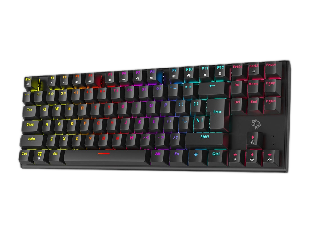 Porodo Keyboard Mechanical keyboard with suspending keycaps - (PDX222-BK) (PDX222-WH)
