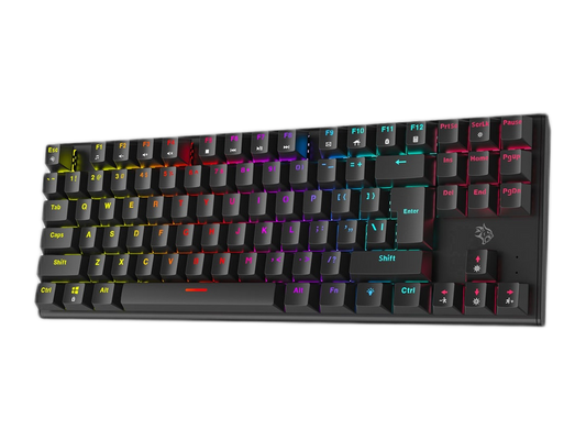 لوحة مفاتيح ميكانيكية من Porodo مع أغطية مفاتيح معلقة - (PDX222-BK) (PDX222-WH)