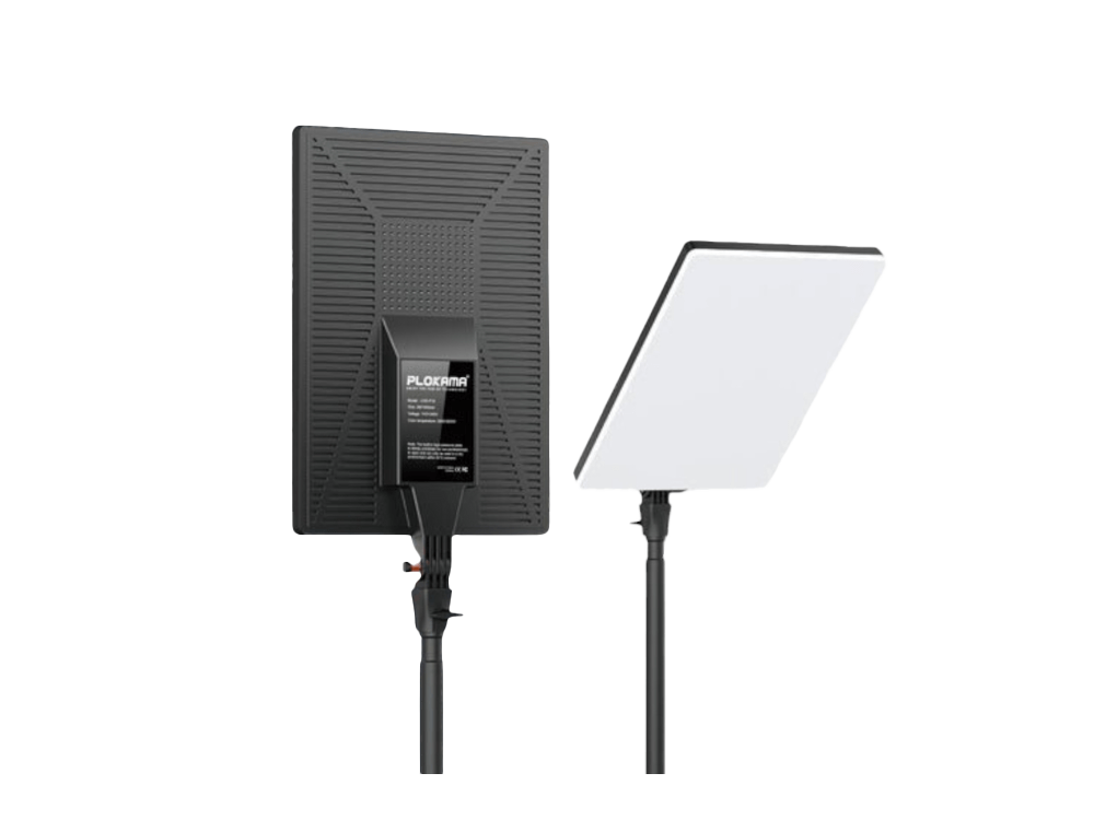 Fill Light 19" LED panel Plokama LIVE-P19 for Photography/Videography/content Creation with Remote Controller and Ballhead