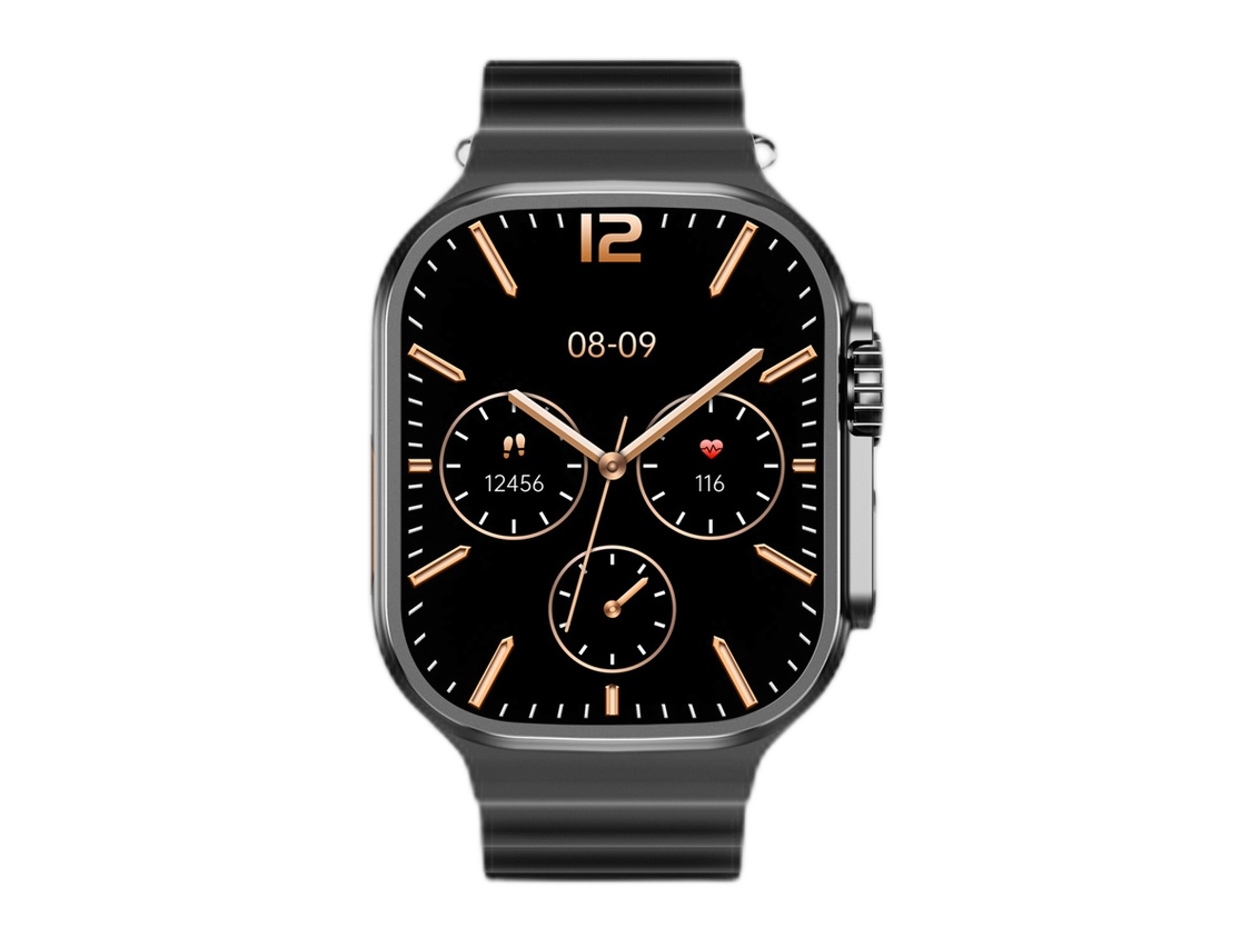 Porodo Smart Watch Blue Supremo Smart Watch Black dial WITH TWO STRAPS - (PB-SUPREMOTI-BK)