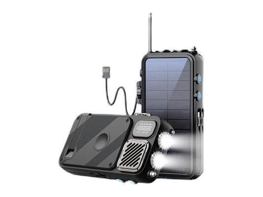 باور لووجي باور بانك لاسلكي يعمل بالطاقة الشمسية 16000 مللي أمبير/ساعة - (PPBCHA49)