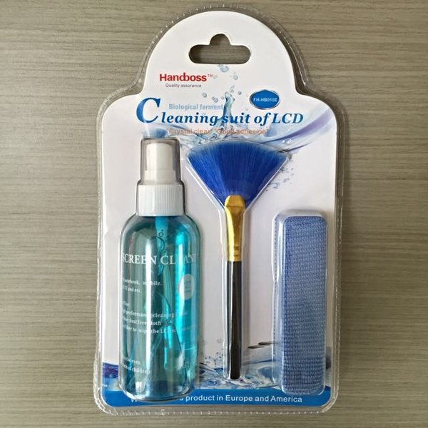 laptop screen Cleaning Kit Blue FH010 Three Pieces in 1 pack