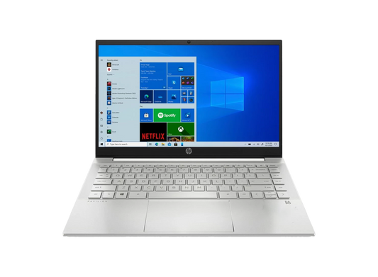 كمبيوتر محمول HP 14-ec0002nh | AMD R5-5500U | معالج رسومات AMD Radeon | ذاكرة وصول عشوائي (RAM) سعة 8 جيجابايت | سعة تخزين NVMe سعة 512 جيجابايت | شاشة عالية الدقة بالكامل مقاس 14 بوصة