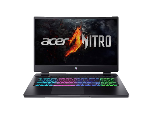 جهاز آيسر نيترو ١٧ AN17-41-R6LP | معالج AMD R7-7840HS | بطاقة رسومات GeForce RTX 4050 | سعة ١٦ جيجابايت | سعة تخزين ١ تيرابايت NVMe | شاشة ١٧.٣ بوصة عالية الدقة (١٩٢٠ × ١٠٨٠)
