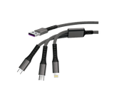 Orchid Cable USB 3in1 Type A to Type C Lightning Micro Fast Charging Data cable OD-033S