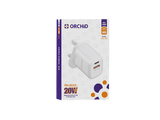 Orchid USB charger Adapter with USB 3.0 and Type-C Ports for Ultra-Fast Charging 3-Pin Plug 20Wh OC-12120W
