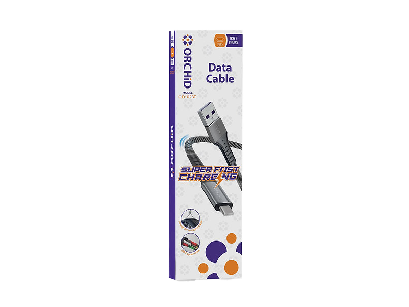 Orchid Cable USB Type C super-fast charging OD-023T