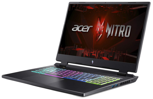 جهاز آيسر نيترو ١٧ AN17-41-R6LP | معالج AMD R7-7840HS | بطاقة رسومات GeForce RTX 4050 | سعة ١٦ جيجابايت | سعة تخزين ١ تيرابايت NVMe | شاشة ١٧.٣ بوصة عالية الدقة (١٩٢٠ × ١٠٨٠)