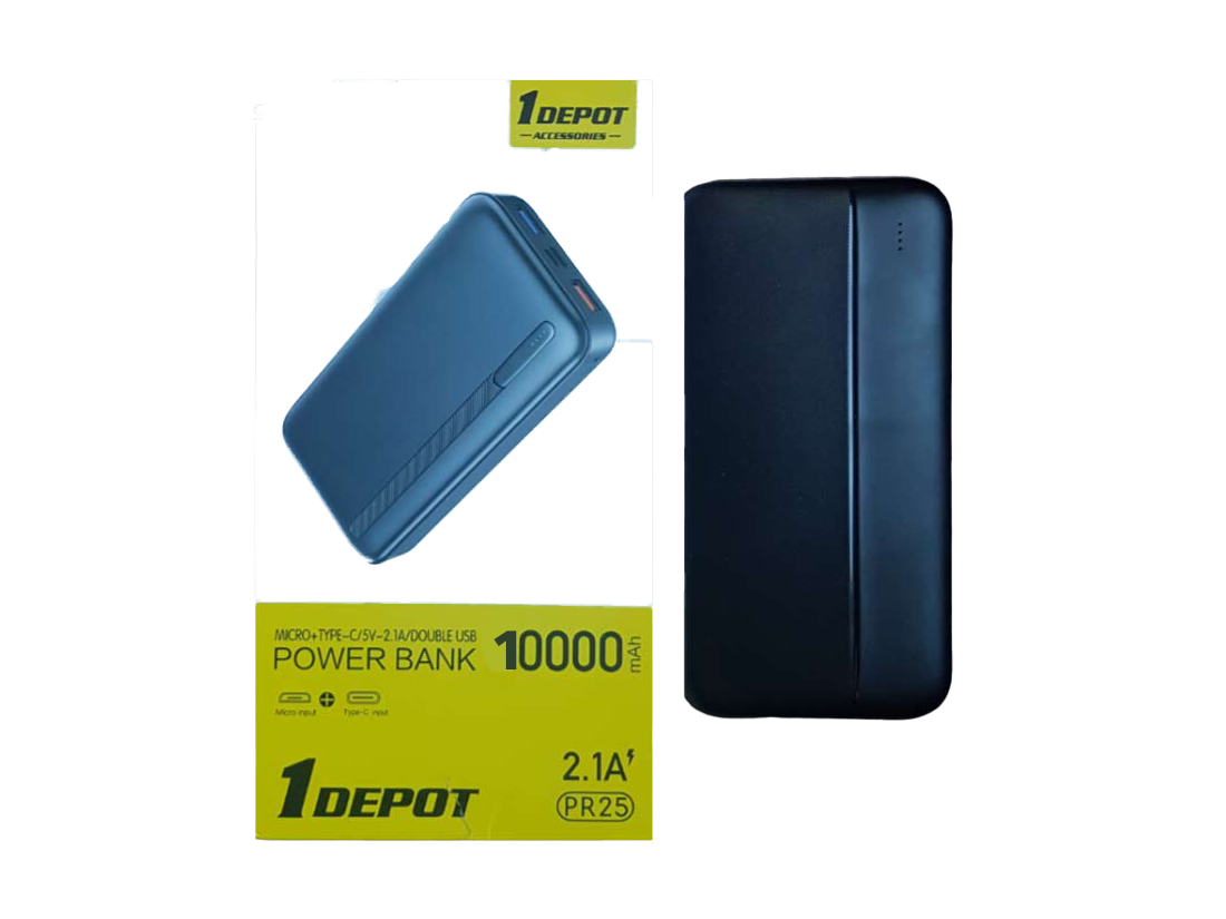 One Depot Power Bank 1000Amp 4Outputs USB Micro C Lightning 1Depot PR22