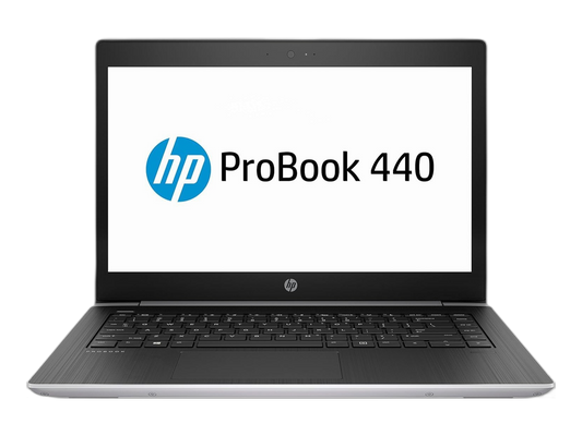 HP PROBOOK 440 G5 | معالج Intel Core i3-8130U | بطاقة رسومات Intel UHD Graphics 620 | ذاكرة وصول عشوائي (RAM) سعة 8 جيجابايت | قرص SSD سعة 256 جيجابايت | شاشة عالية الدقة مقاس 14 بوصة (1366 × 768)