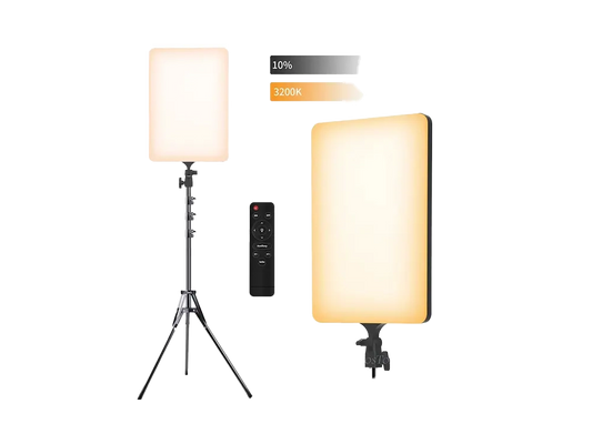 Fill Light 24" LED panel Plokama LIVE-P24 for Photography/Videography/content Creation with Remote Controller and Ballhead