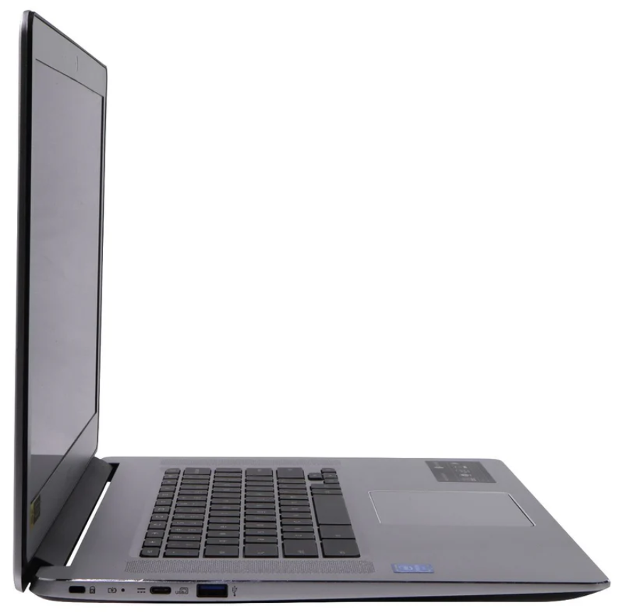 جهاز Chromebook Acer N17Q5 - شاشة 15.6 بوصة، سعة تخزين 4 جيجابايت/32 جيجابايت، تصميم فضي أنيق