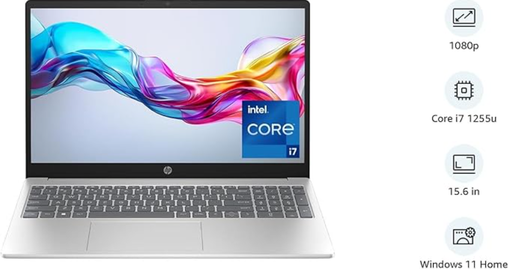 HP 15-cb006nh – High-Performance Laptop – Intel Core i7-7700HQ Processor – 8GB RAM – 1TB HDD – 15.6" Display – Ideal for Multitasking, Work & Everyday Computing