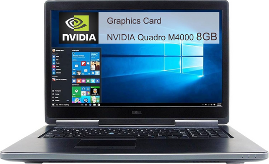 Dell Precision 7710 Professional Laptop | Intel Core i7 6th Gen | NVIDIA 4GB Graphics | Reliable Workstation for Design Software, Modeling &amp; Multitasking