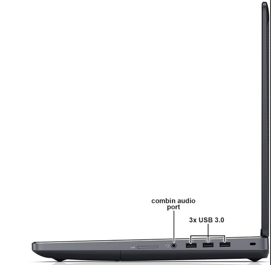 Dell Precision 7710 Professional Laptop | Intel Core i7 6th Gen | NVIDIA 4GB Graphics | Reliable Workstation for Design Software, Modeling &amp; Multitasking