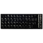 Keyboard Stickers ArabicBlack Background with White Letters for Computer Laptop Notebook Desktop (Arabic)