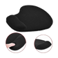 Mouse Pad with Gel Wrist Support For Computer, Laptop And Gaming, H-02 Black