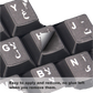 Keyboard Stickers ArabicBlack Background with White Letters for Computer Laptop Notebook Desktop (Arabic)