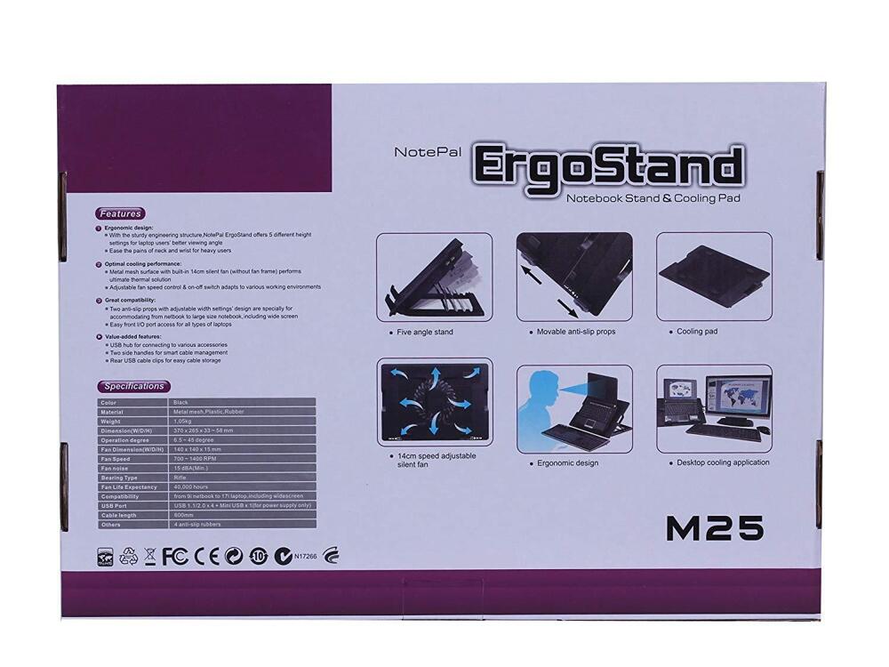 CoolingPad and Laptop Stand ErgoStand NotePal MB339 M25